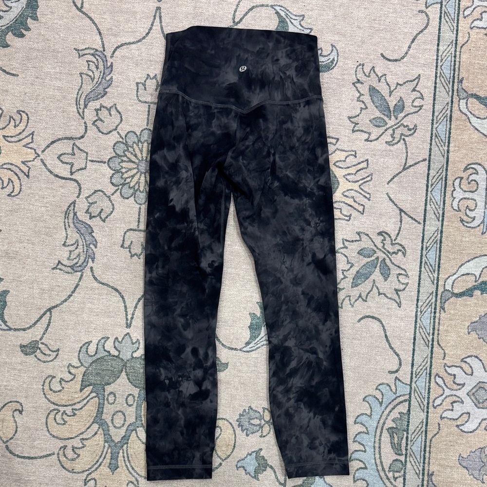 Lululemon Athletica Align Leggings Diamond Dye Graphite Black Tie-Dye Size 4 - Picture 6 of 10